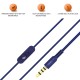 JBL C200SI, Premium in Ear Wired Earphones with Mic, Signature Sound, One Button Multi-Function Remote, Angled Earbuds for Comfort fit (Blue)