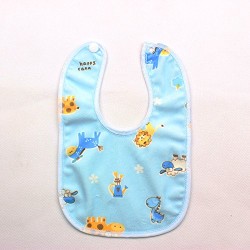 BabyGo Waterproof Spill Resistant Bibs, Baby Apron With Bib, Baby Bibs For 6 to 12 Months, Fastdry Bibs, Soft Cotton Bib (Set of 6)