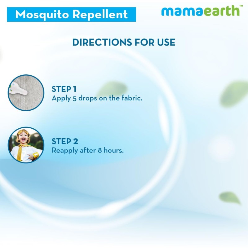 Mamaearth Anti Mosquito Fabric Roll On for Indoor & Outdoor use, Mosquito Repellent, DEET Free, Protects from Dengue, Malaria & Chikungunya,Safe for babies-8ml