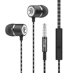 PTron Flux HBE (High Bass Earphones) in-Ear Stereo Wired Headphones with Mic - (Black)