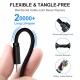 Wayona 65W Nylon Braided USB A to Type C 3Ft 1M 3A Fast Charger USB C Cable For Samsung Galaxy S9 S8 (1M, Black)