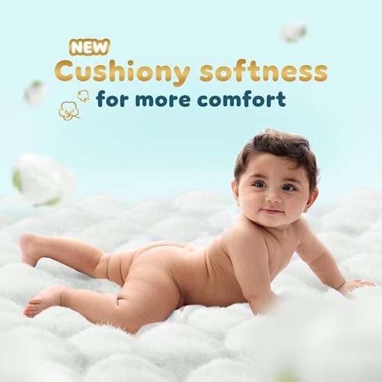 Pampers Premium Care Pant Style Baby Diapers | Medium (M size) | 54 Count | Voted India's Softest | All-in-1 with 360 Cottony Softness Diapers | 7-12kg