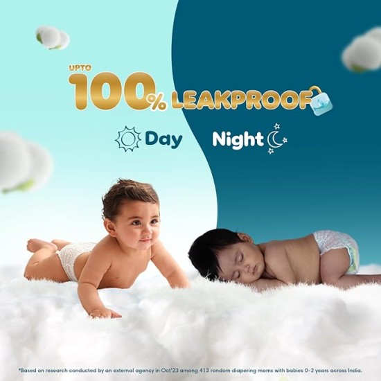 Pampers Premium Care Pant Style Baby Diapers | Medium (M size) | 54 Count | Voted India's Softest | All-in-1 with 360 Cottony Softness Diapers | 7-12kg