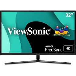 ViewSonic VX3211-4K-MHD 32 Inch 4K UHD Monitor with 99% sRGB Color Coverage HDR10 FreeSync HDMI and DisplayPort, Black