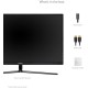 ViewSonic VX3211-4K-MHD 32 Inch 4K UHD Monitor with 99% sRGB Color Coverage HDR10 FreeSync HDMI and DisplayPort, Black