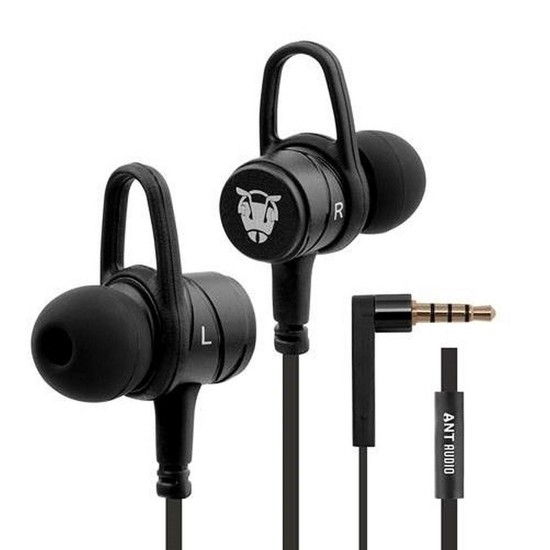 Ant Audio W56 Wired in Ear Earphone with Mic (Black)