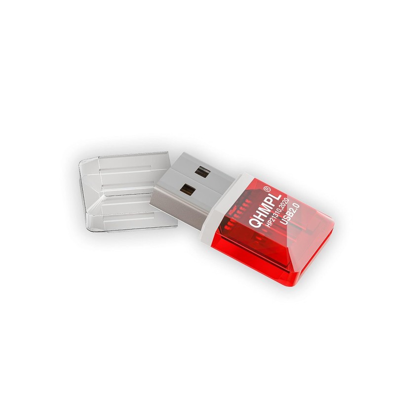 Quantum USB Card Reader for Micro SD/ TF Card, Compact and Lightweight, QHM-5570 (Red) Quantum USB Card Reader for Micro SD/ TF Card, Compact and Lightweight, QHM-5570 (Red)