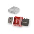 Quantum USB Card Reader for Micro SD/ TF Card, Compact and Lightweight, QHM-5570 (Red)