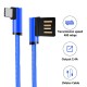 pTron Bassbuds Lite TWS with Solero Type-C 2.4A Fast Charging 1.2M Long USB Cable (Blue)