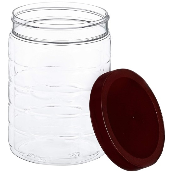 Amazon Brand - Solimo Checkered Airtight Jar Set of 12, plastic