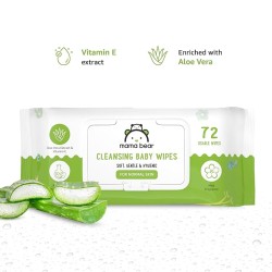 Mama Bear Wet Wipes (Pack of 3, 72 Sheets per Pack)