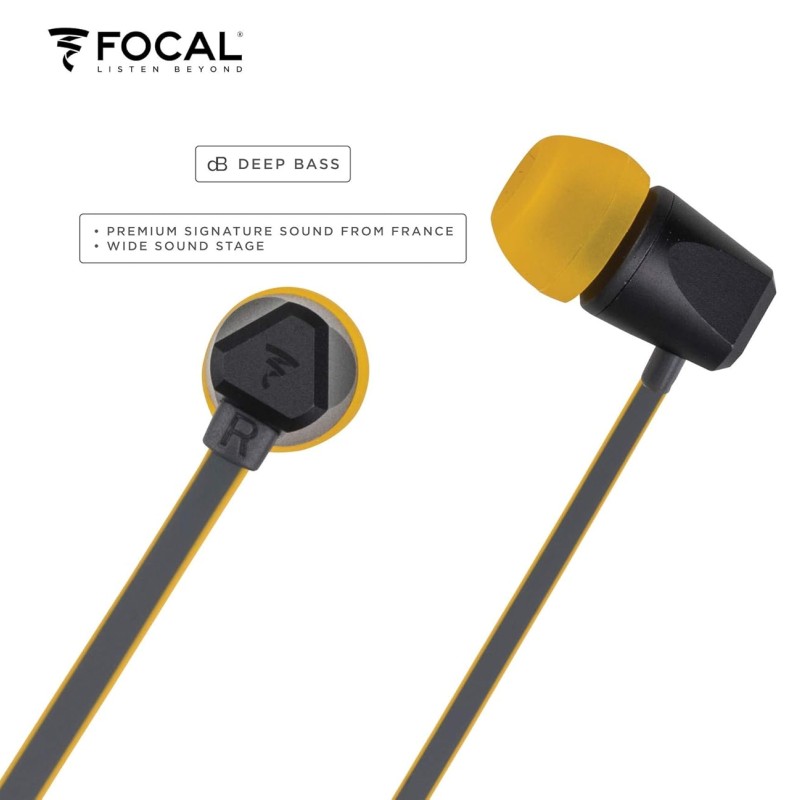 Focal Sense 100SI Wired in Ear Earphone with Mic (Black)