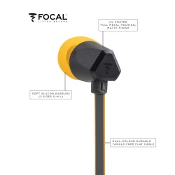 Focal Sense 100SI Wired in Ear Earphone with Mic (Black)