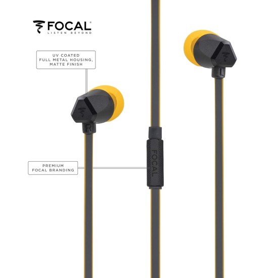 Focal Sense 100SI Wired in Ear Earphone with Mic (Black)