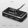 ZEBRONICS Zeb-100HB 4 Ports USB Hub for Laptop, PC Computers, Plug & Play, Backward Compatible - Black ZEBRONICS Zeb-100HB 4 Ports USB Hub for Laptop, PC Computers, Plug & Play, Backward Compatible - Black