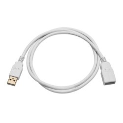 PremiumAV USB 3.0 Extension Moulded Type A Female to Male Cable 3mtr (White, 5 MTR) (MST-789)