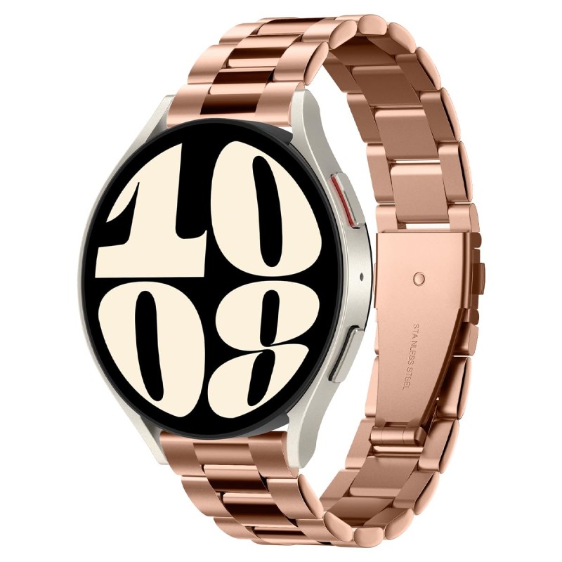Spigen Modern Fit Strap Designed for Samsung Galaxy Watch 6/5/4 44/40mm, Classic 6 47/43mm, 5 Pro 45mm, 4 Classic 46/42mm, 3 41mm, Active 1&2 - Rose Gold Spigen Modern Fit Strap Designed for Samsung Galaxy Watch 6/5/4 44/40mm, Classic 6 47/43mm, 5 Pro 45mm, 4 Classic 46/42mm, 3 41mm, Active 1&2 - Rose Gold