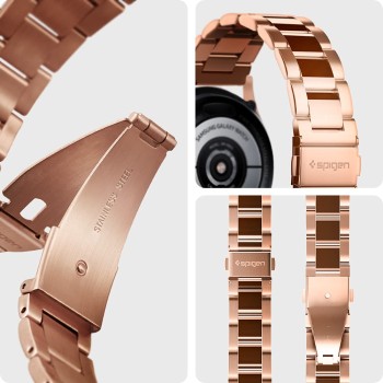 Spigen Modern Fit Strap Designed for Samsung Galaxy Watch 6/5/4 44/40mm, Classic 6 47/43mm, 5 Pro 45mm, 4 Classic 46/42mm, 3 41mm, Active 1&2 - Rose Gold Spigen Modern Fit Strap Designed for Samsung Galaxy Watch 6/5/4 44/40mm, Classic 6 47/43mm, 5 Pro 45mm, 4 Classic 46/42mm, 3 41mm, Active 1&2 - Rose Gold