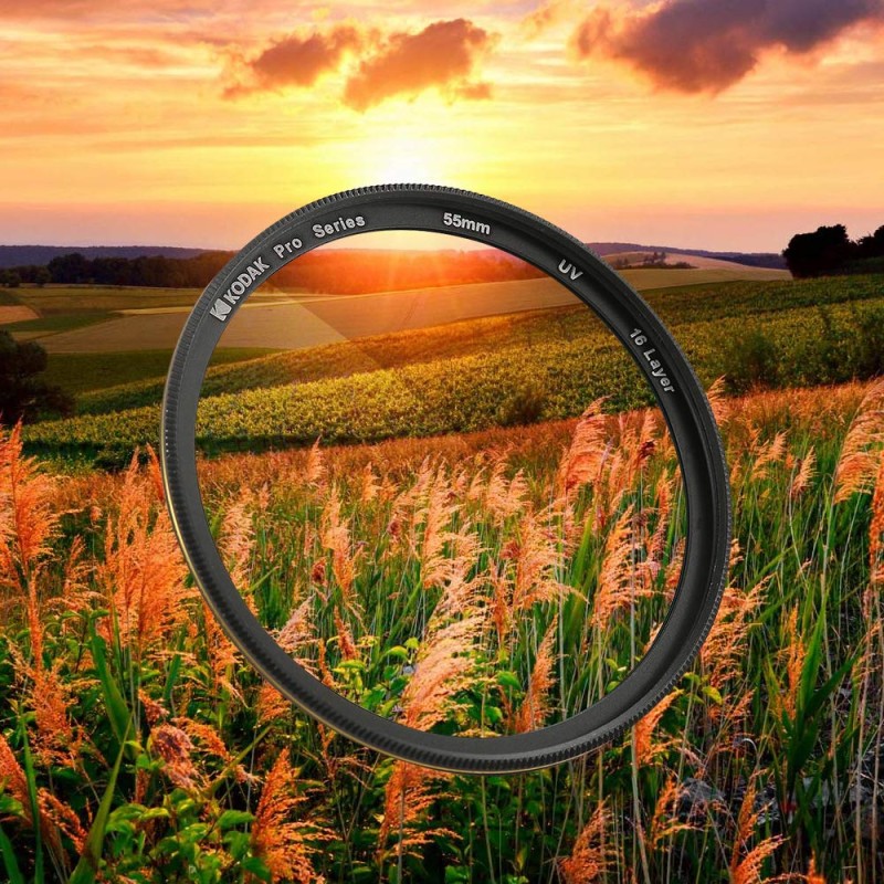 (Refurbished) Kodak Pro Series 55mm 16 Layers UV Filter (Black)