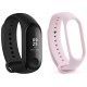 Mi Band 3 (Black) + Additional Strap (Pink)