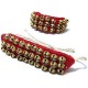 UAPAN MetalCraft Ghungroo Red Pad 3 Line,Red Pad Ghungroo 3 Line