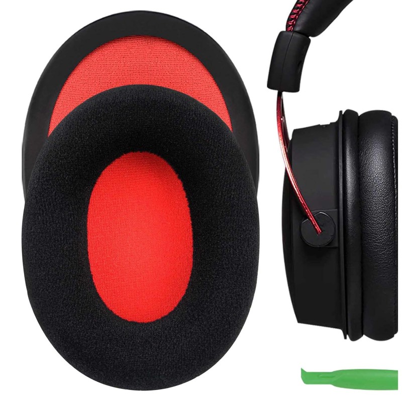 Geekria Earpad for HyperX Cloud II Gaming Headset Ear Pad/Ear Cushion/Ear Cups/Ear Cover/Earpads Repair Parts (Black/Red) Geekria Earpad for HyperX Cloud II Gaming Headset Ear Pad/Ear Cushion/Ear Cups/Ear Cover/Earpads Repair Parts (Black/Red)