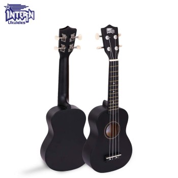 INTERN SOPRANO 21" UKULELE WITH BAG (BLACK)