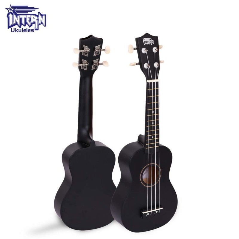 INTERN SOPRANO 21" UKULELE WITH BAG (BLACK) INTERN SOPRANO 21" UKULELE WITH BAG (BLACK)