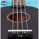 INTERN SOPRANO 21" UKULELE WITH BAG (BLACK)