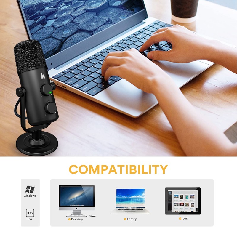MAONO AU-903 Portable USB Microphone (Black) MAONO AU-903 Portable USB Microphone (Black)