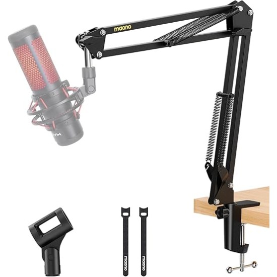 Maono AU-B01 Microphone Stand with Suspension Boom Scissor Arm Maono AU-B01 Microphone Stand with Suspension Boom Scissor Arm