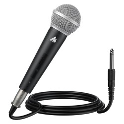 MAONO Dynamic Microphone Wired for Singing, Cordless Karaoke Mic with 9.8FT/3M XLR Cable, with On/Off Switch (AU-WDM01)