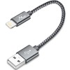 Wayona Nylon Braided USB Data Sync and Fast Charging 3A Short Power Bank Cable For iPhones, iPad Air, iPad mini, iPod Nano and iPod Touch (Grey) Wayona Nylon Braided USB Data Sync and Fast Charging 3A Short Power Bank Cable For iPhones, iPad Air, iPad mini, iPod Nano and iPod Touch (Grey)
