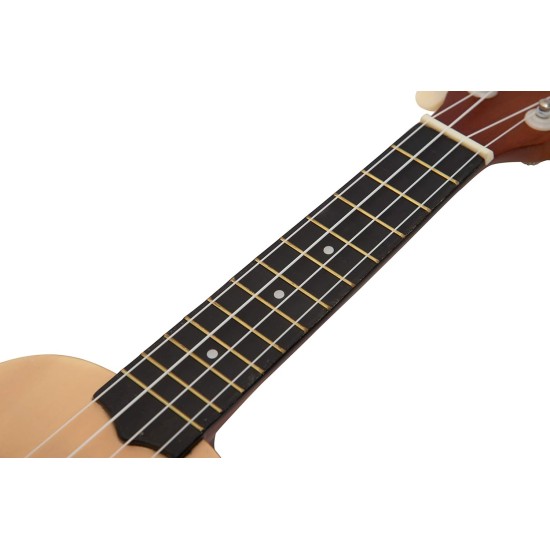 Intern INT-UK21LD-NT Concert Ukele with Bag (Natural)