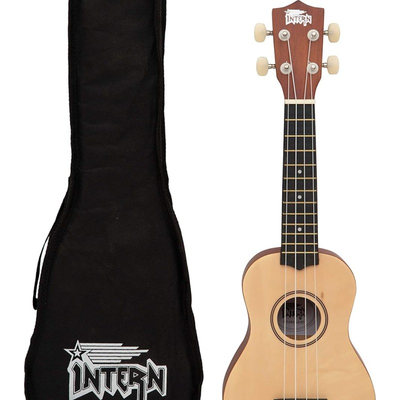 Intern INT-UK21LD-NT Concert Ukele with Bag (Natural) Intern INT-UK21LD-NT Concert Ukele with Bag (Natural)