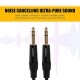 Hawk Proaudio SMSG010 Gold Series 6.35mm TRS Male to 6.35mm TRS Male With Cable Tie for Monitor - 3 Meter (Black)