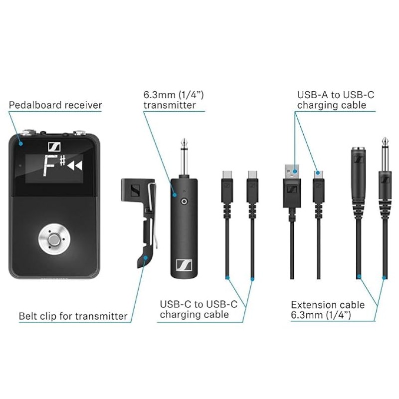 Sennheiser XSW-D PEDALBOARD SET elegant solution allows you to play guitar wirelessly and still use Sennheiser XSW-D PEDALBOARD SET elegant solution allows you to play guitar wirelessly and still use