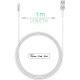 Humble USB 2.0 A Charge & Sync Fast Charging Cable Compatible for iPhone, iPad, and iPod Charge & Sync (3 Months Warranty)