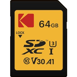 Kodak High Speed Class 10 SDXC 64 GB 95 MB/s SD Memory Card (Black