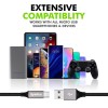 (Refurbished) SpinBot ChargeUp Micro USB Dual Braided 3Amp Data Cable.Fast Charging and Sync for Android Smartphones-4.92 Feet(1.5 m) Long -(Black) (Refurbished) SpinBot ChargeUp Micro USB Dual Braided 3Amp Data Cable.Fast Charging and Sync for Android Smartphones-4.92 Feet(1.5 m) Long -(Black)