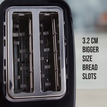 Havells Crisp Plus 750 Watts Pop up Toaster (Black) Havells Crisp Plus 750 Watts Pop up Toaster (Black)