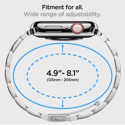 Spigen Modern Fit Strap for Apple Watch 7 (41mm), Series 6/SE/5/4 (40mm) and Series 3/2/1 (38mm) - Silver