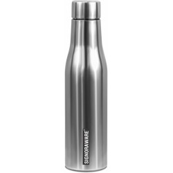 Signoraware Blaze Single Walled Stainless Steel Fridge Water Bottle, 1 Litre, Silver