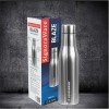 Signoraware Blaze Single Walled Stainless Steel Fridge Water Bottle, 1 Litre, Silver Signoraware Blaze Single Walled Stainless Steel Fridge Water Bottle, 1 Litre, Silver
