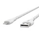 Belkin DuraTek Plus Lightning to USB-A Cable with Strap (Ultra-Strong iPhone Charging Cable for iPhone 12 Mini, iPhone 12, 12 Pro, 12 Pro Max and More), 4 Feet (1.2 Meters) - White