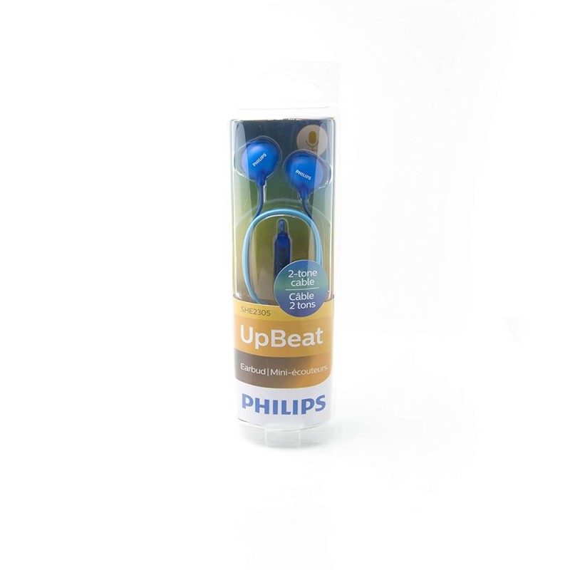 Philips Audio SHE2305BL/00 Upbeat Wired in Ear Earphone with Mic (Marine Blue)