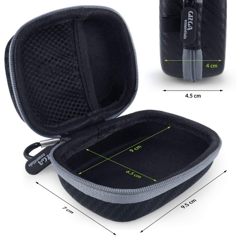 Gizga Essentials Carrying Case for JioFi 4G M2S and JioFI3 WiFi Hotspot Dongle, Shock Asbsorber Protective Carbon Fibre Material, Detachable Hook, Mesh Pocket, Black Gizga Essentials Carrying Case for JioFi 4G M2S and JioFI3 WiFi Hotspot Dongle, Shock Asbsorber Protective Carbon Fibre Material, Detachable Hook, Mesh Pocket, Black