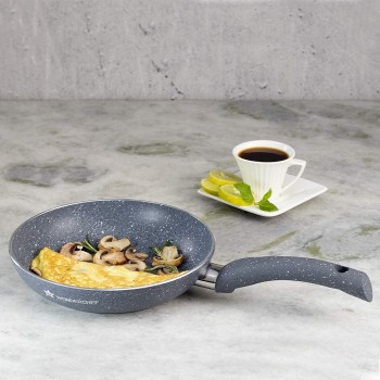 Wonderchef Granite Non-Stick Fry Pan, Induction Bottom, Soft-Touch Handles, Virgin Grade Aluminium, PFOA/Heavy Metals Free, 3.5mm, 26cm, 2 litres, Grey Wonderchef Granite Non-Stick Fry Pan, Induction Bottom, Soft-Touch Handles, Virgin Grade Aluminium, PFOA/Heavy Metals Free, 3.5mm, 26cm, 2 litres, Grey