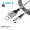 (Refurbished) Micro USB 6 Feet Cable with Khali Tough Bullet Proof Material (Black)
