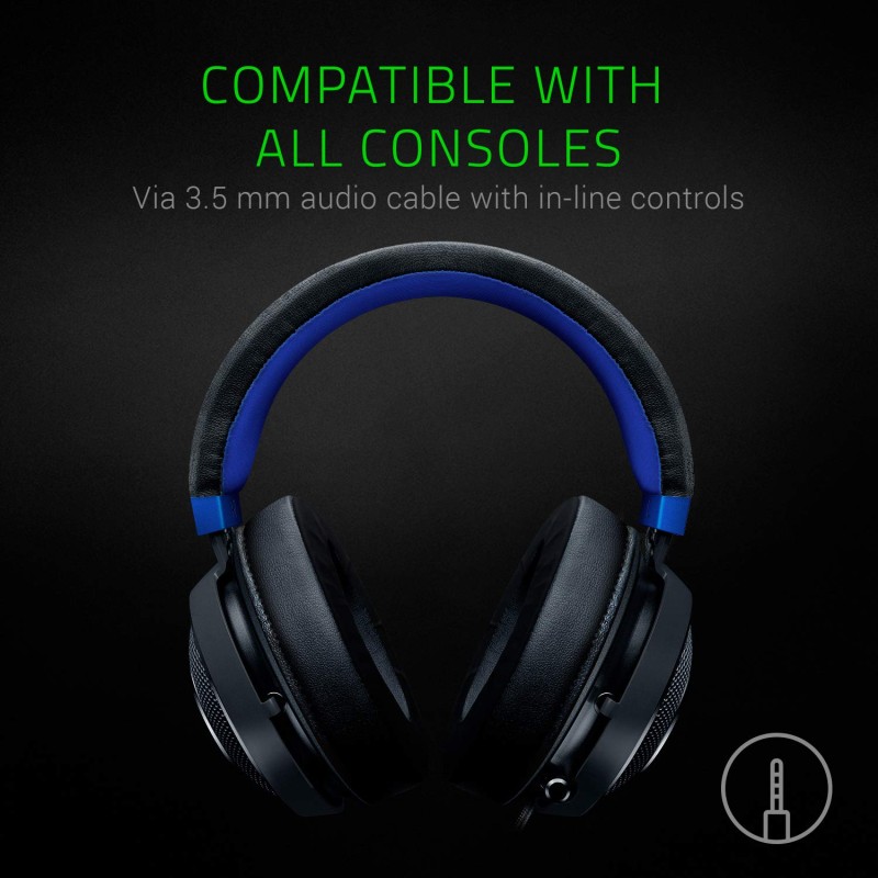 Razer Kraken for Console - Wired Gaming Headset for Console - with 3.5mm Jack - RZ04-02830500-R3M1 Razer Kraken for Console - Wired Gaming Headset for Console - with 3.5mm Jack - RZ04-02830500-R3M1